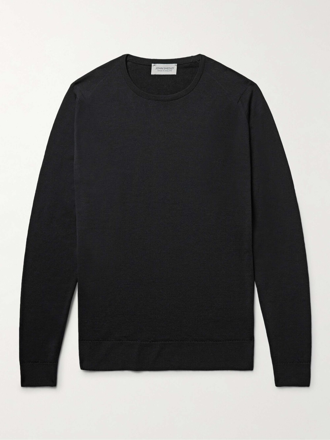 

Свитер Lundy Slim Fit из шерсти мериноса JOHN SMEDLEY, черный