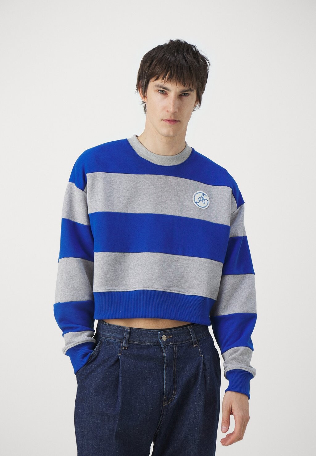 

Толстовка STRIPES BOXY FIT David Catalan, цвет blue/grey