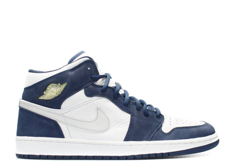 

Кроссовки AIR JORDAN 1 RETRO + 'MIDNIGHT NAVY', белый