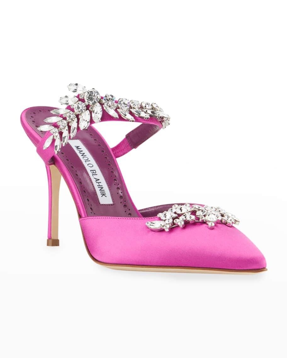 

Коктейльные туфли без задника Lurum Crystal Manolo Blahnik