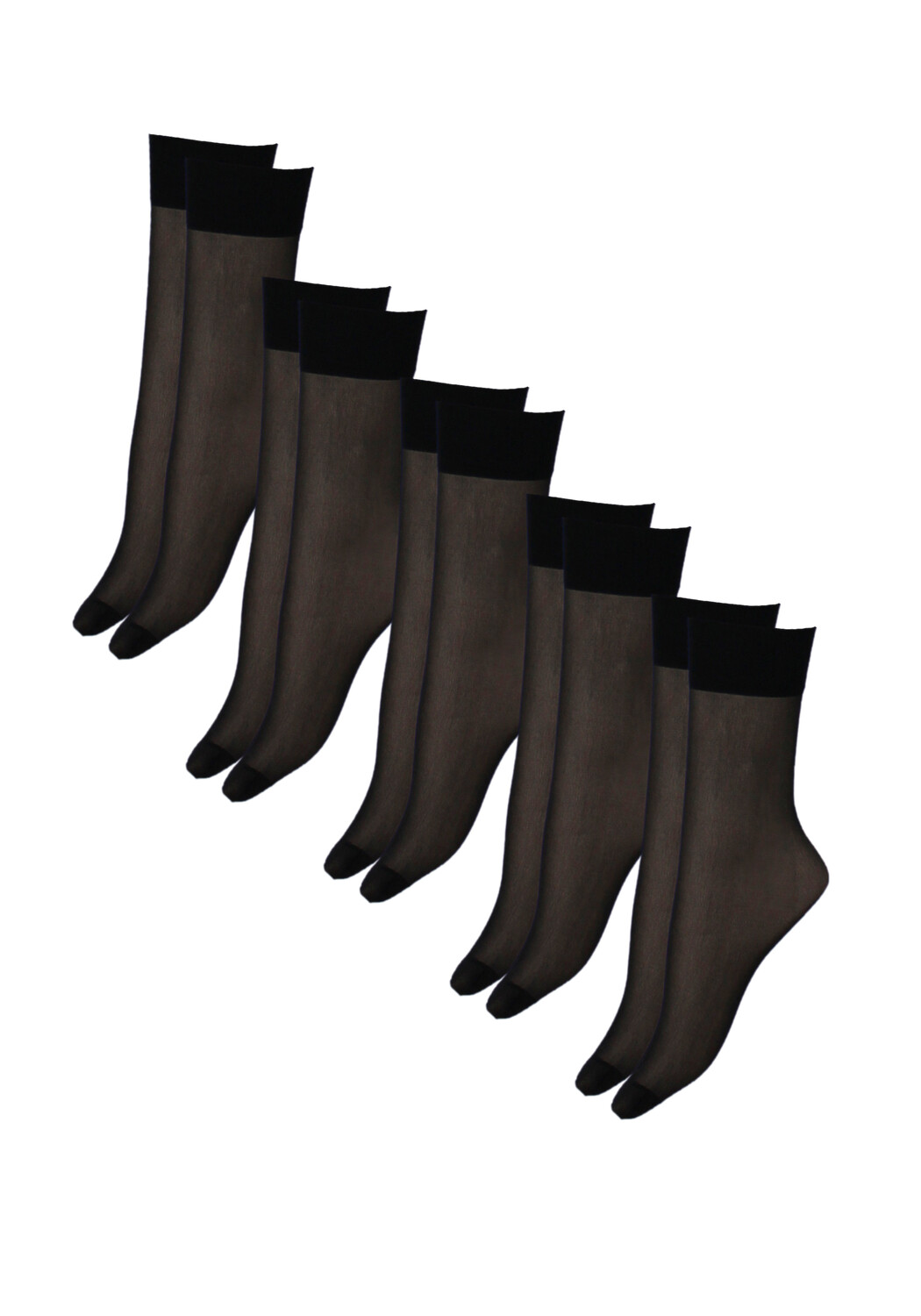 

Носки Esda Feinstrümpfe (Pack, 5 tlg.) 20den matte Optik, черный