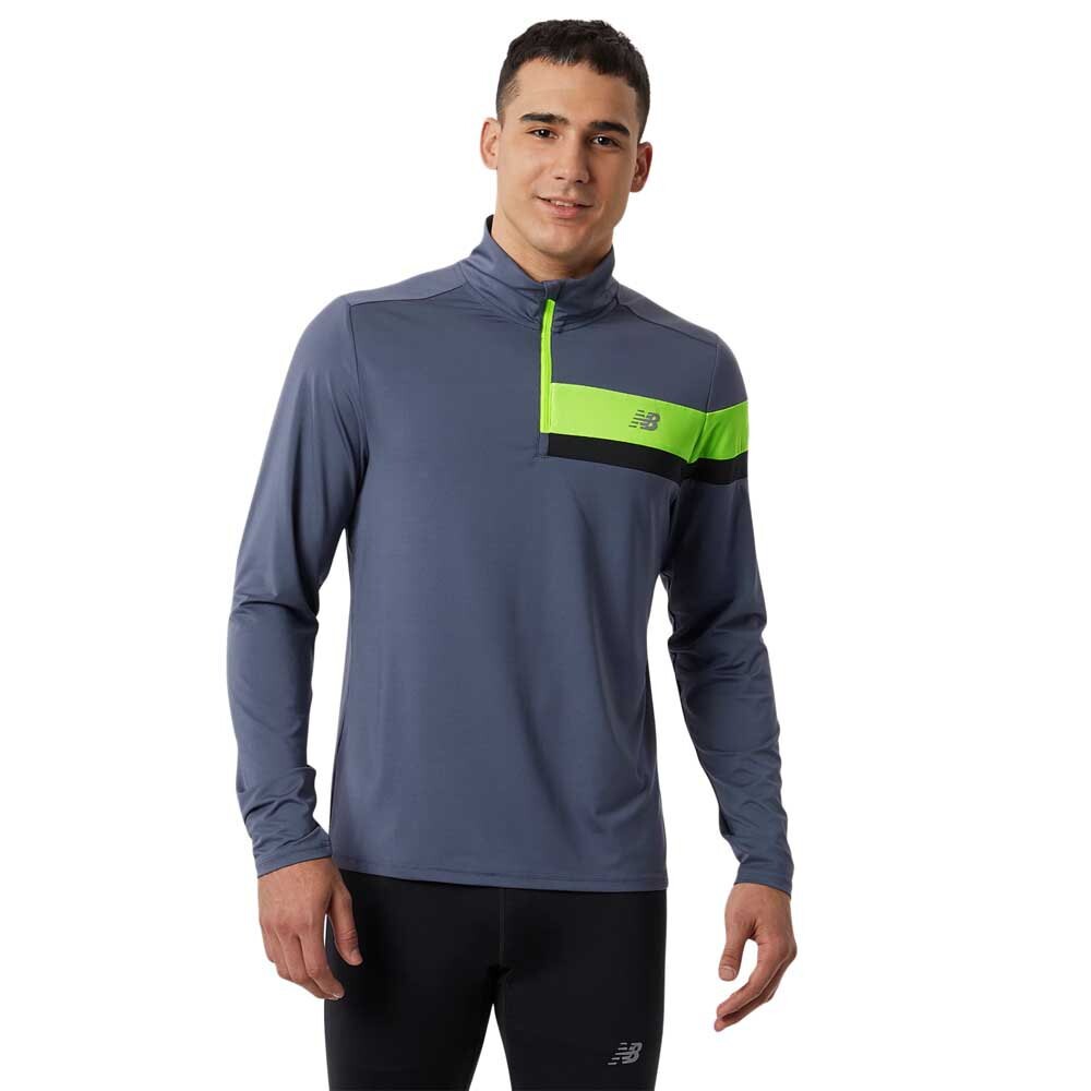 

Толстовка New Balance Accelerate Full Zip, синий