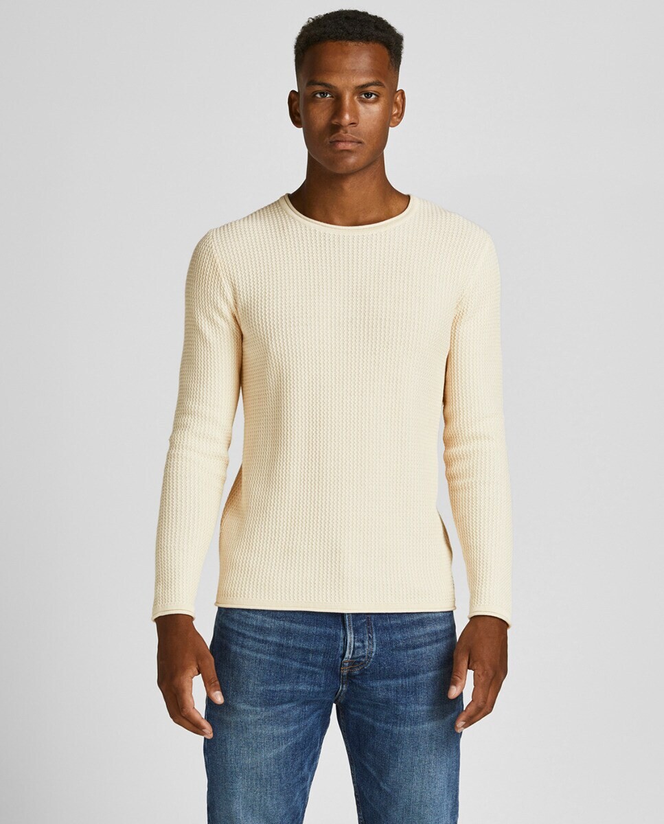 

Мужской вязаный свитер Jack & Jones, белый