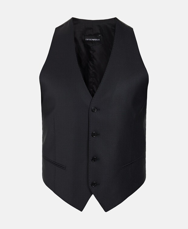 

Шерстяной жилет Emporio Armani, серый
