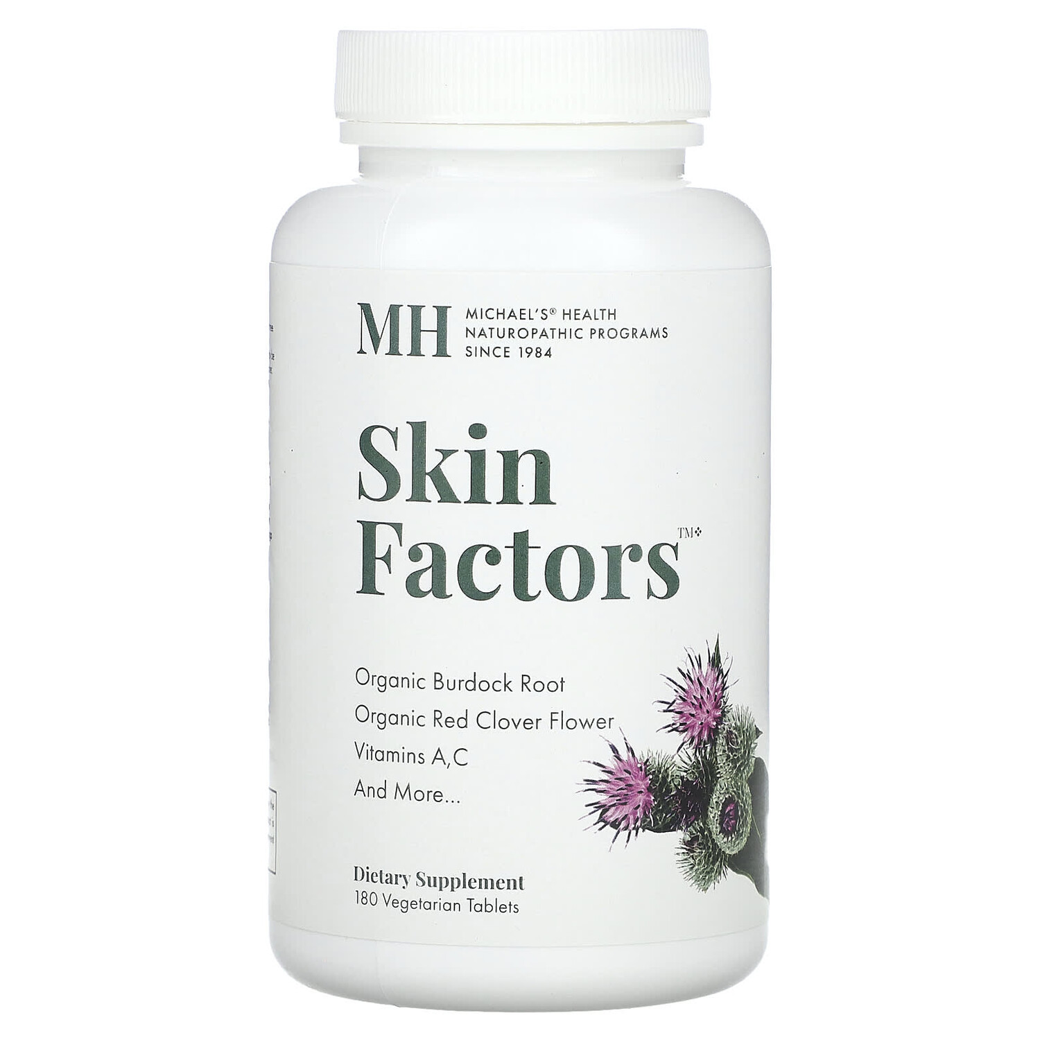 

Skin Factors, 180 вегетарианских таблеток, Michael's Naturopathic