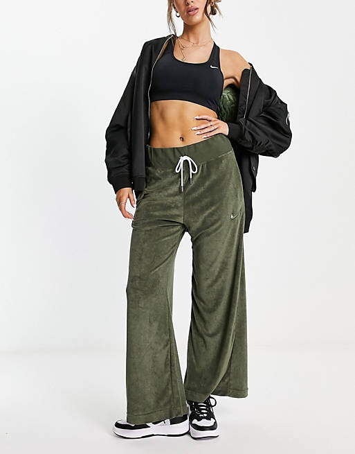

Широкие брюки цвета хаки Nike Terry