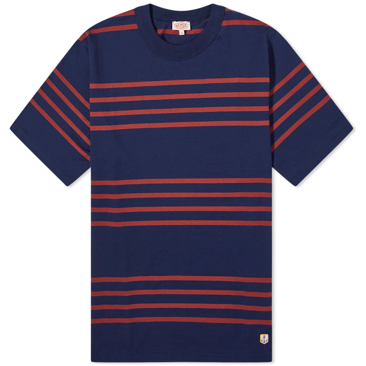 

Футболка Armor-Lux Triple Stripe, цвет Marine Deep & Deep Paprika