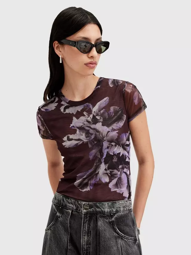 

Топ AllSaints Ellie Floral Mesh