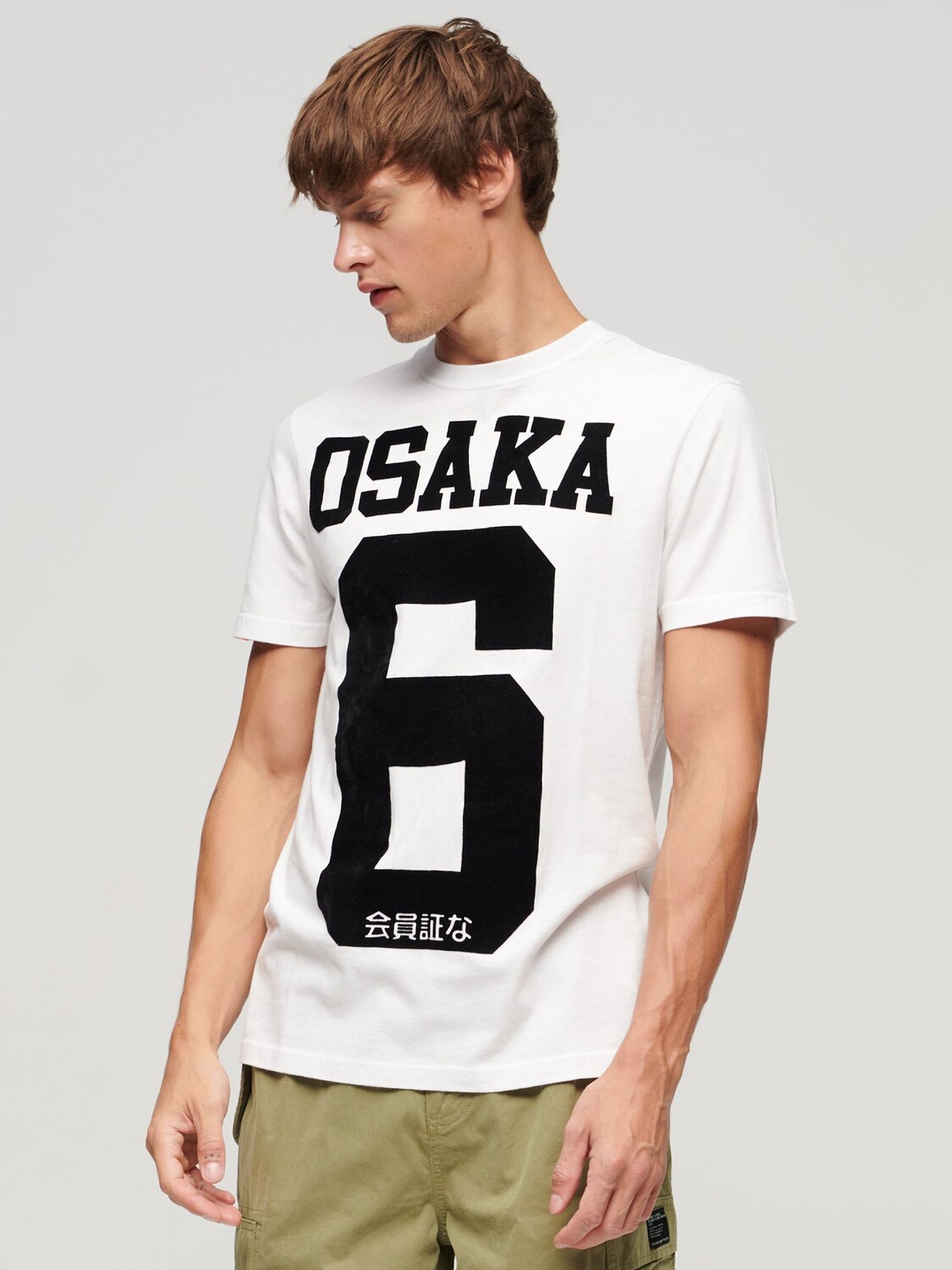 

Стандартная монохромная футболка Osaka 6 Superdry, оптика