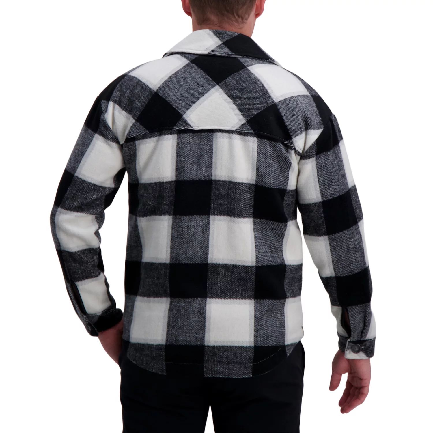 Мужская куртка-рубашка в клетку Supersoft Haggar, красный цена и фото