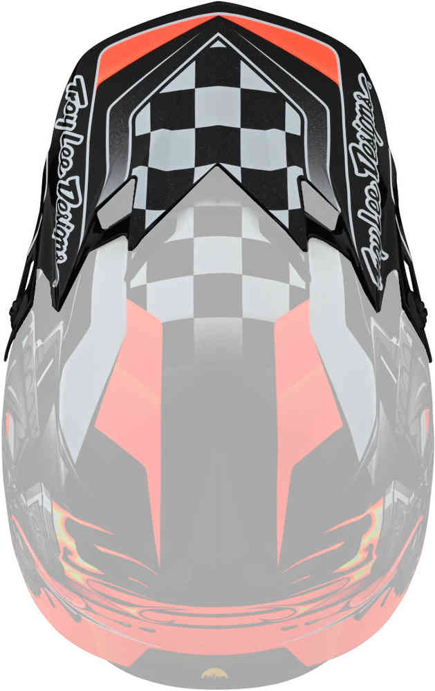 SE4 Карбюраторный шлем Пик Troy Lee Designs, черный/оранжевый велосипедная куртка shuttle troy lee designs черный