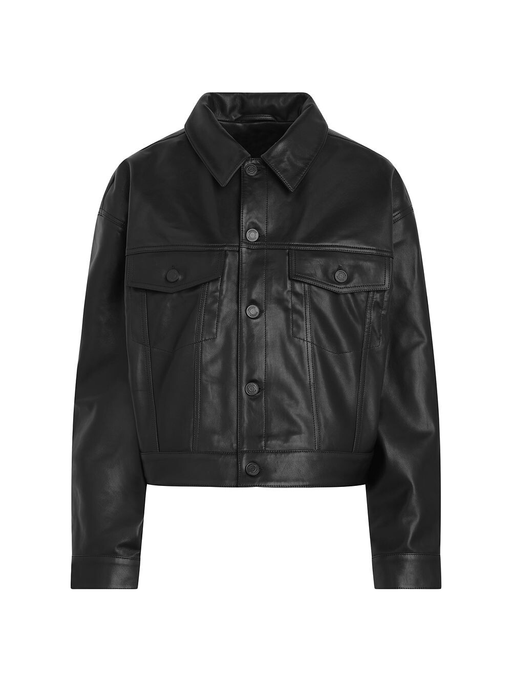 

Кожаная куртка Brea Swing Trucker Hudson Jeans, черный
