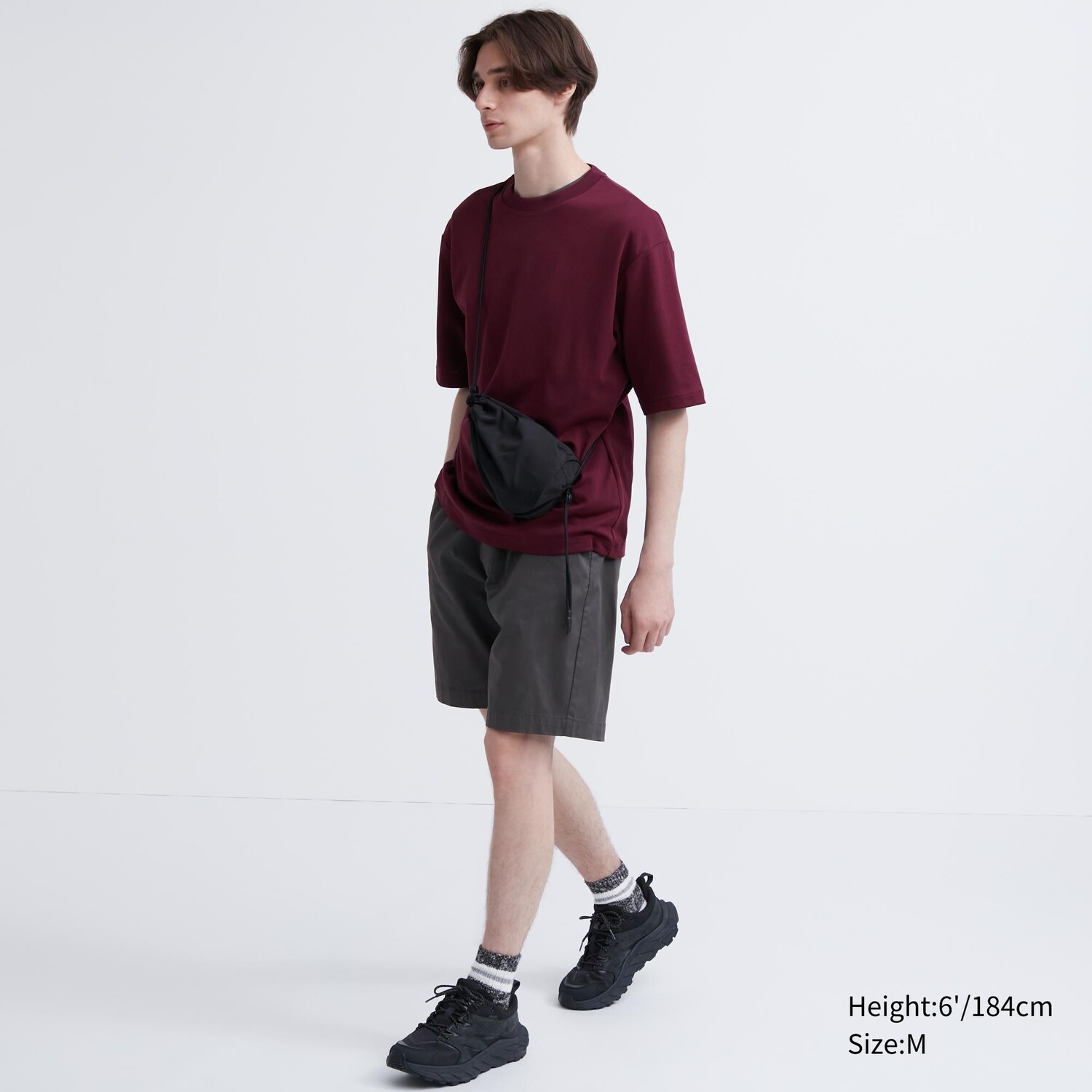 

Легкие эластичные шорты DRY Uniqlo, темно-серый