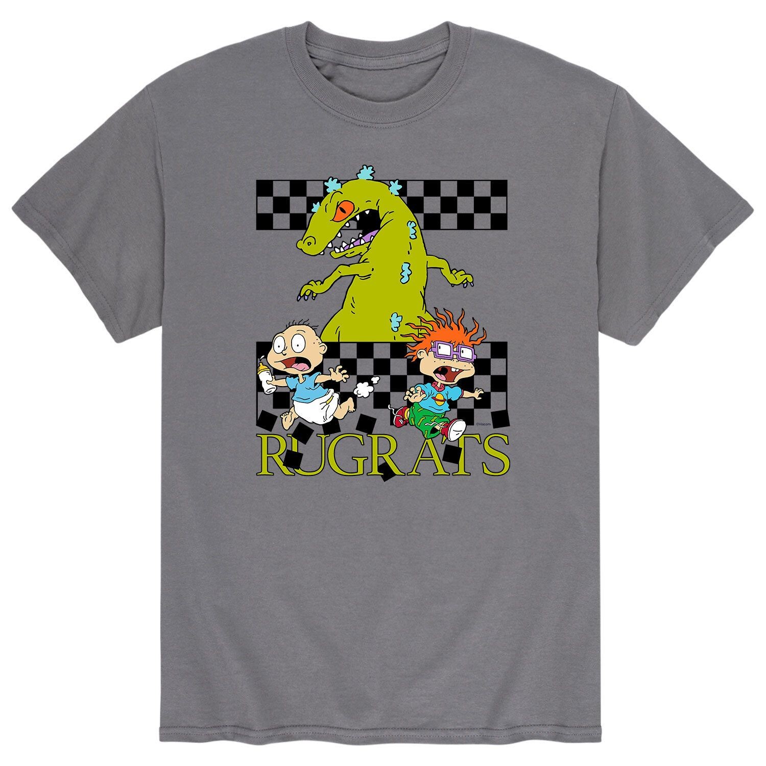 

Мужская футболка в клетку Rugrats Reptar Licensed Character