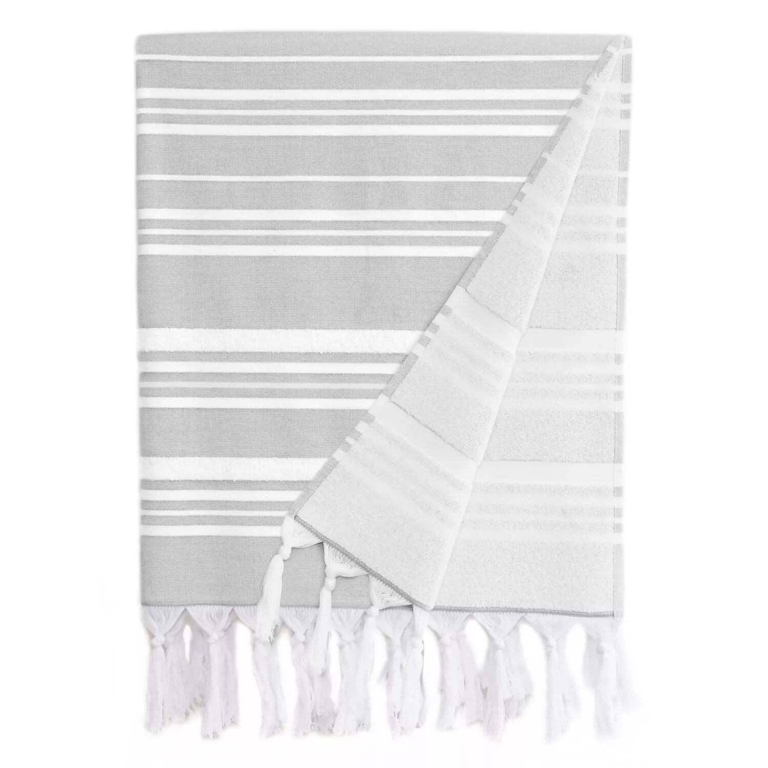 

Linum Home Textiles Ephesus Stripy Pestemal Пляжное полотенце, серый
