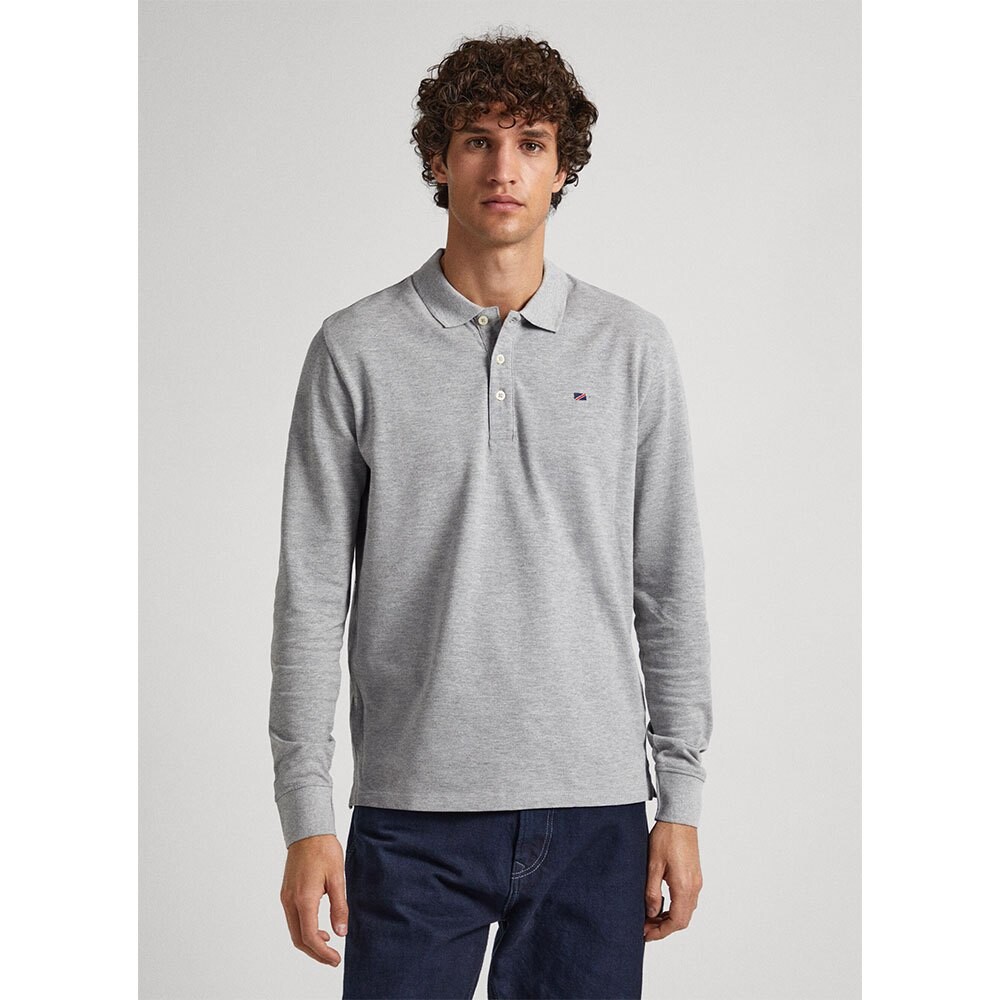 

Поло с длинным рукавом Pepe Jeans Jimmy Ls, серый