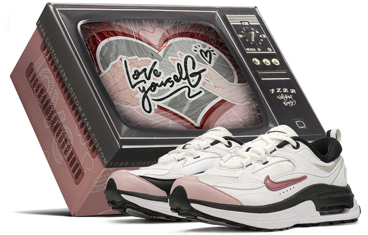 

Кроссовки Nike Air Max Bliss Lifestyle Shoes Women's Low-top Black/grey/pink, черный