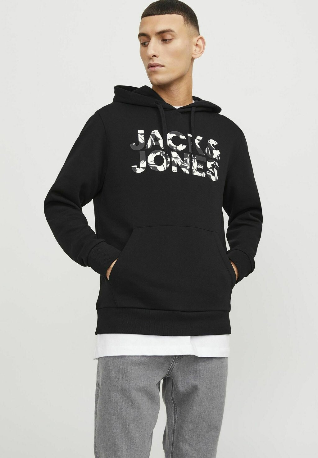 

Толстовка Jjejeff Corp Hood Noos Jack & Jones, черный