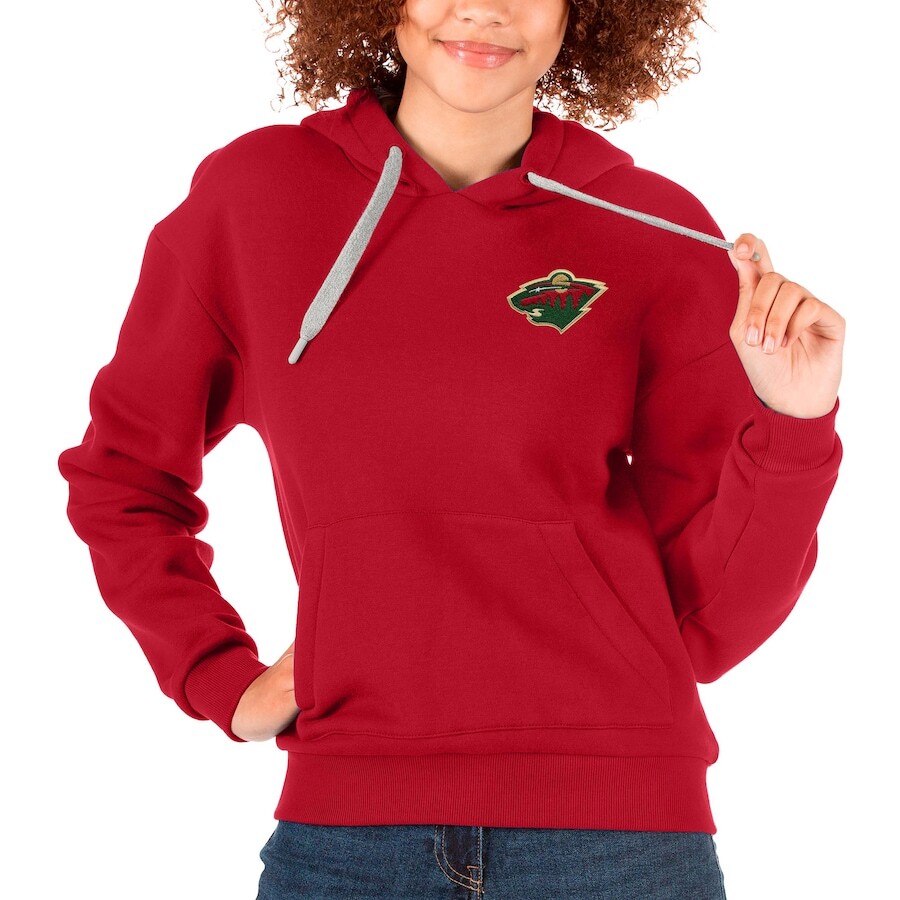 

Пуловер с капюшоном Antigua Minnesota Wild, красный