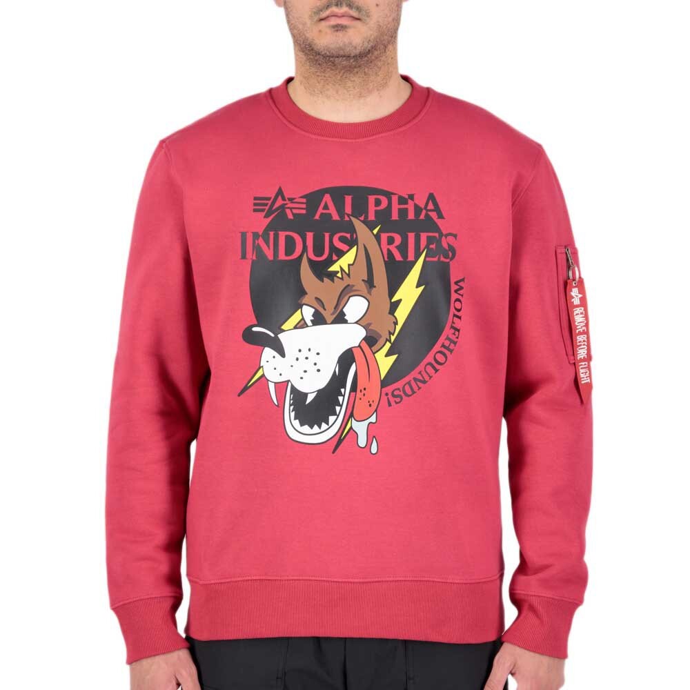 

Толстовка Alpha Industries Wolfhounds, красный