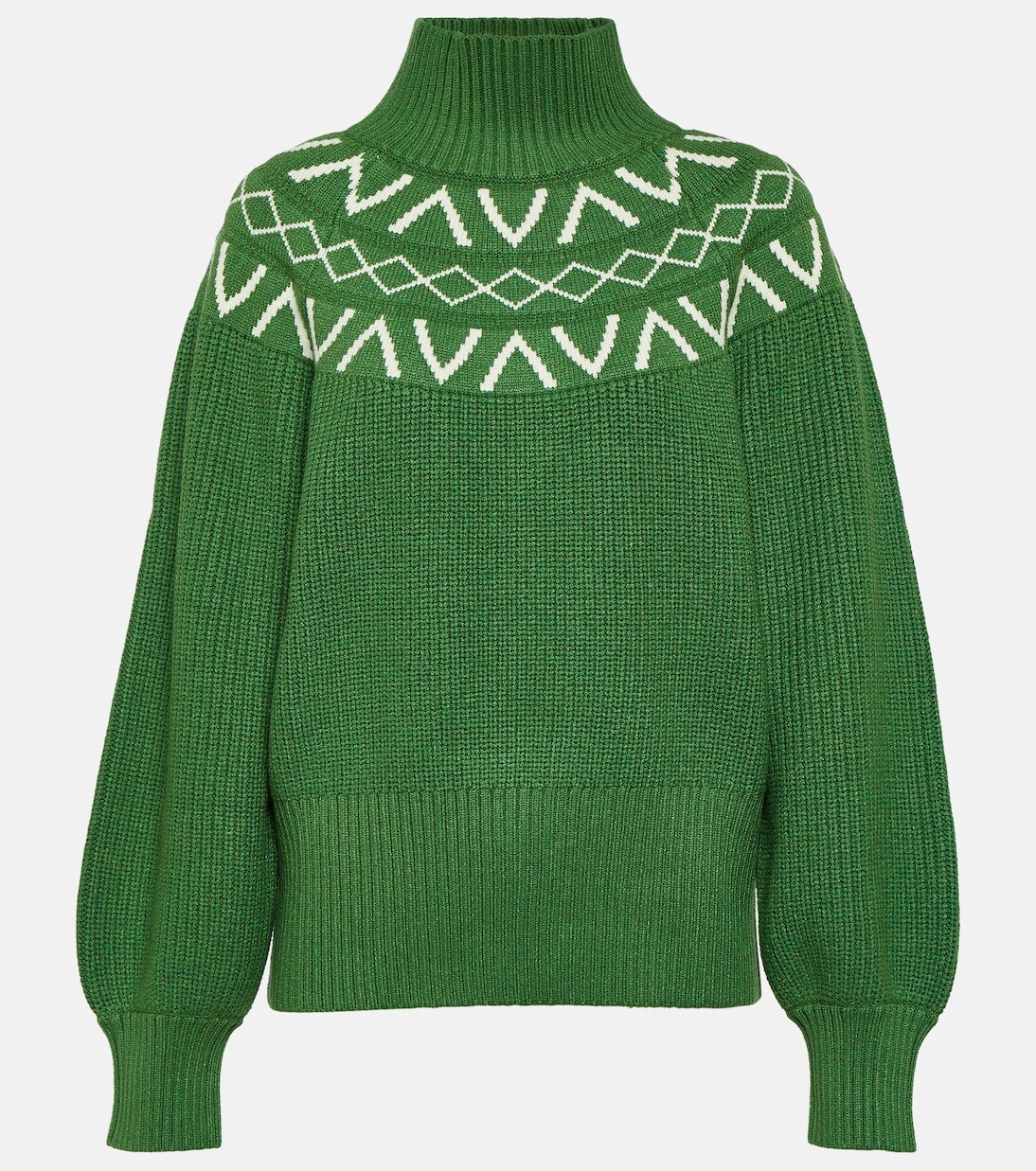 

Свитер с высоким воротником marcie fair isle Varley, зеленый