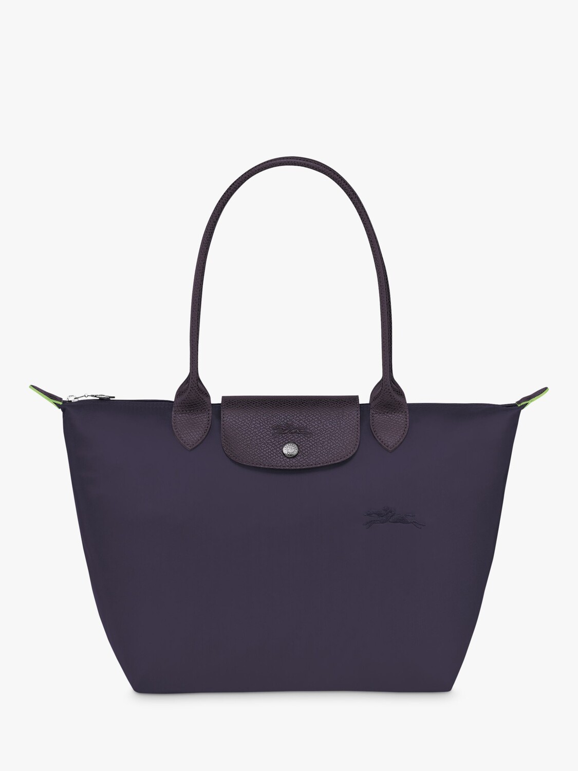 

Маленькая зеленая сумка на плечо Le Pliage из переработанной парусины Longchamp, черника