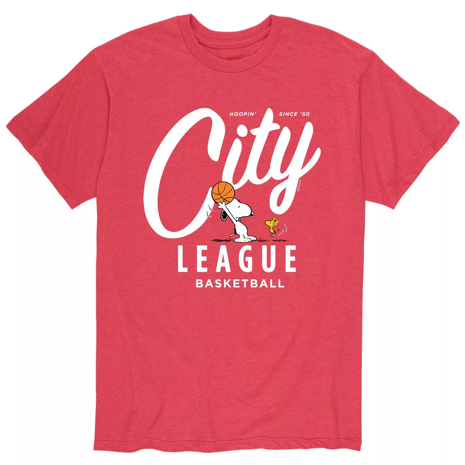 Мужская футболка Peanuts City Basketball League Licensed Character