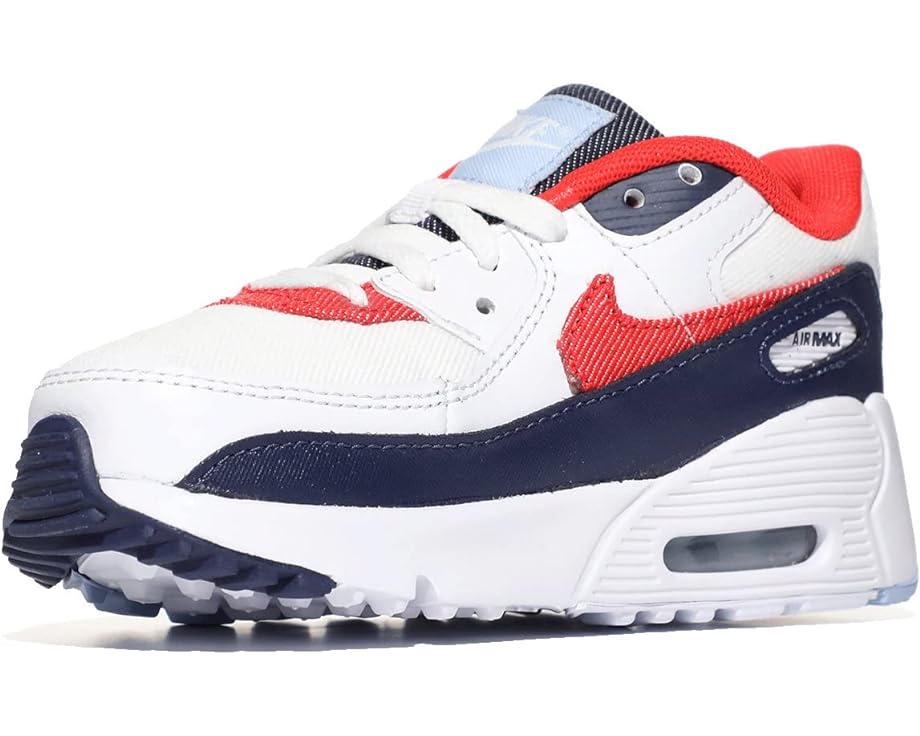 Кроссовки Nike Air Max 90, цвет White/Chile Red/Midnight Navy