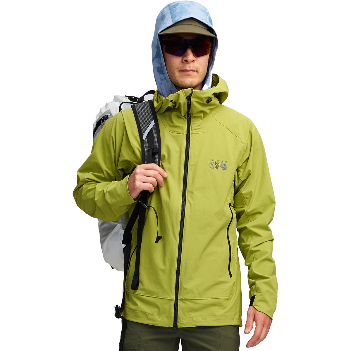 Куртка с капюшоном chockstone alpine lt Mountain Hardwear, цвет moon moss
