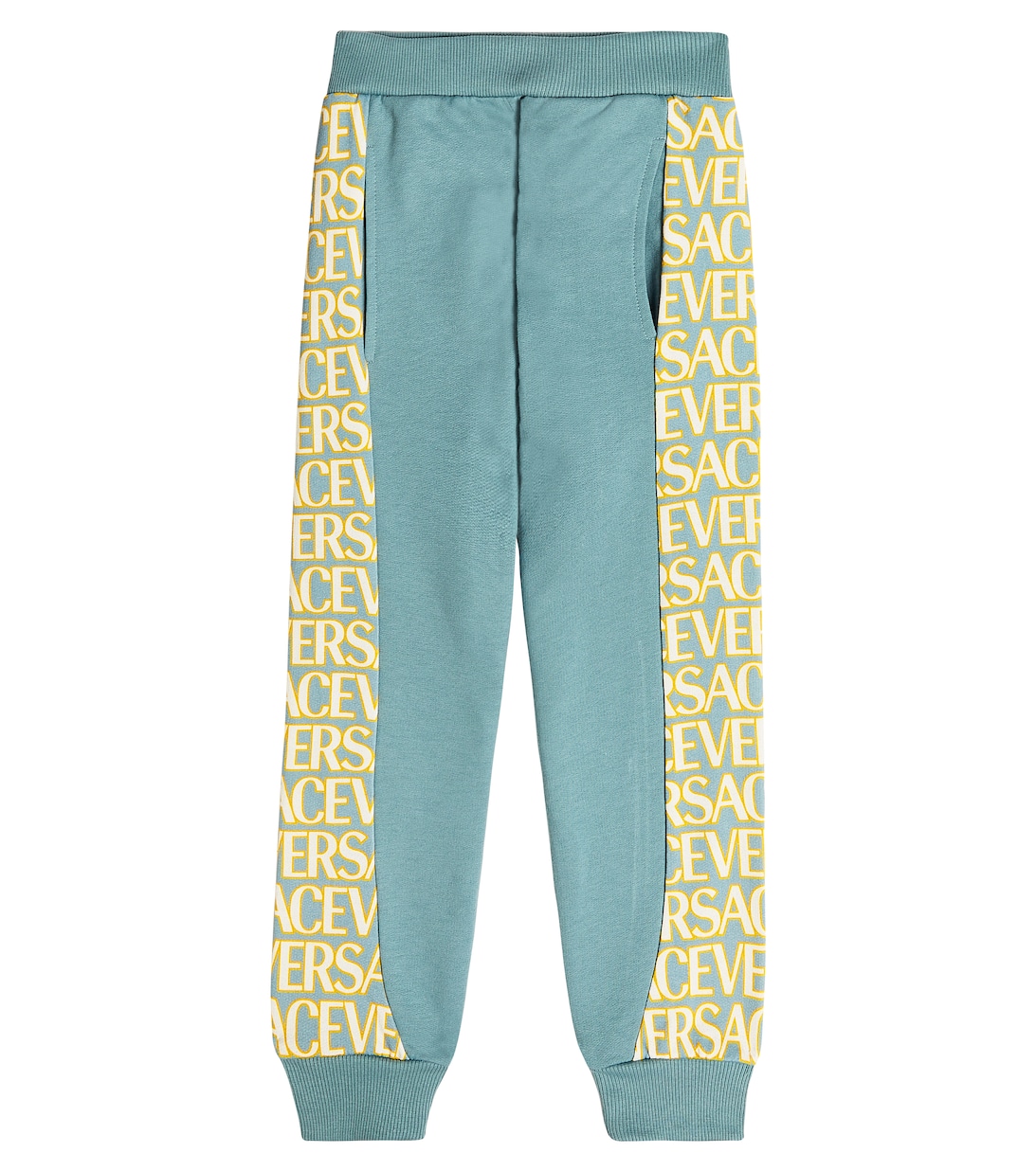 цена Хлопковые спортивные штаны с логотипом Versace, синий