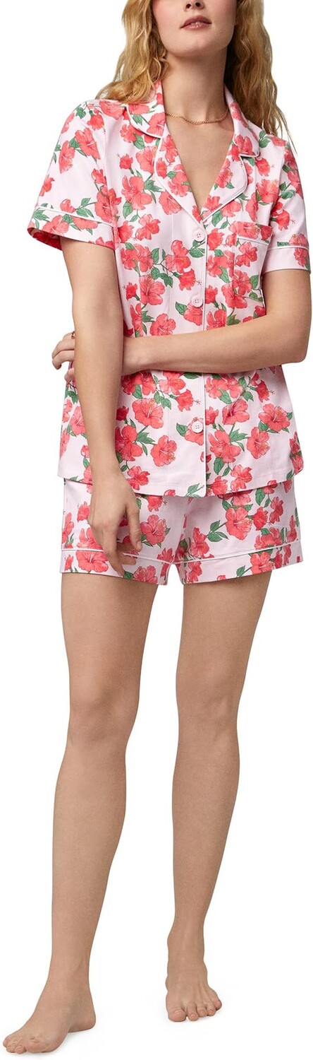 

Короткий комплект с короткими рукавами Bedhead PJs, цвет Sweet Hibiscus
