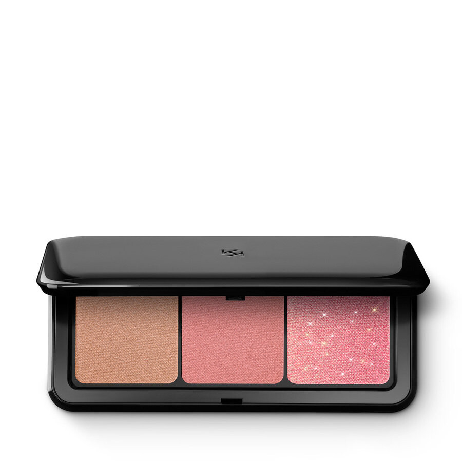 

Палитра для лица Multi Finish Trio Blush & Bronzer Palette с 1 бронзатором и 2 румянами с матовым и металлическим финишем 02 Mauve 7g Kiko Milano