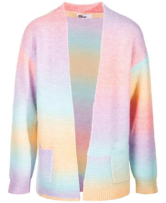 

Длинный кардиган радуги для маленьких девочек Epic Threads, мультиколор