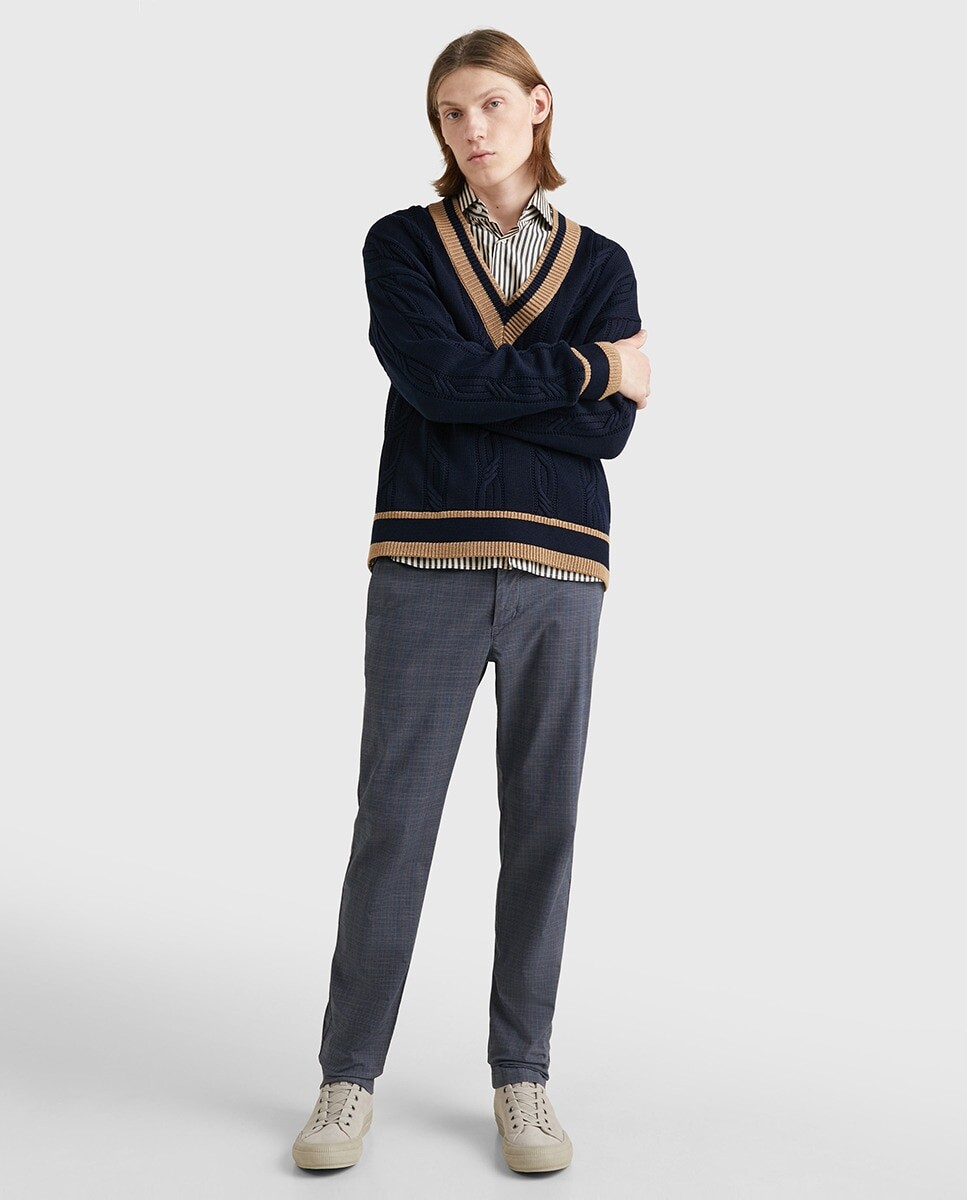

Мужские брюки Denton стандартного кроя синие Tommy Hilfiger, индиго, Синий