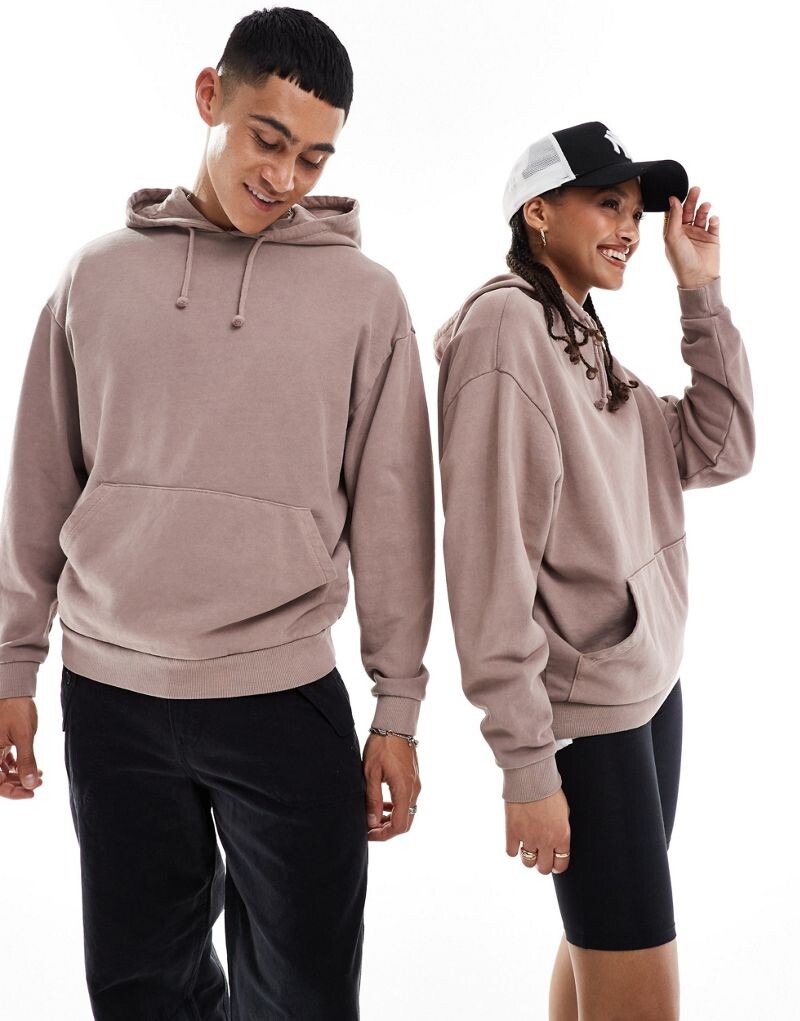 

Толстовка оверсайз размытого коричневого цвета ASOS DESIGN