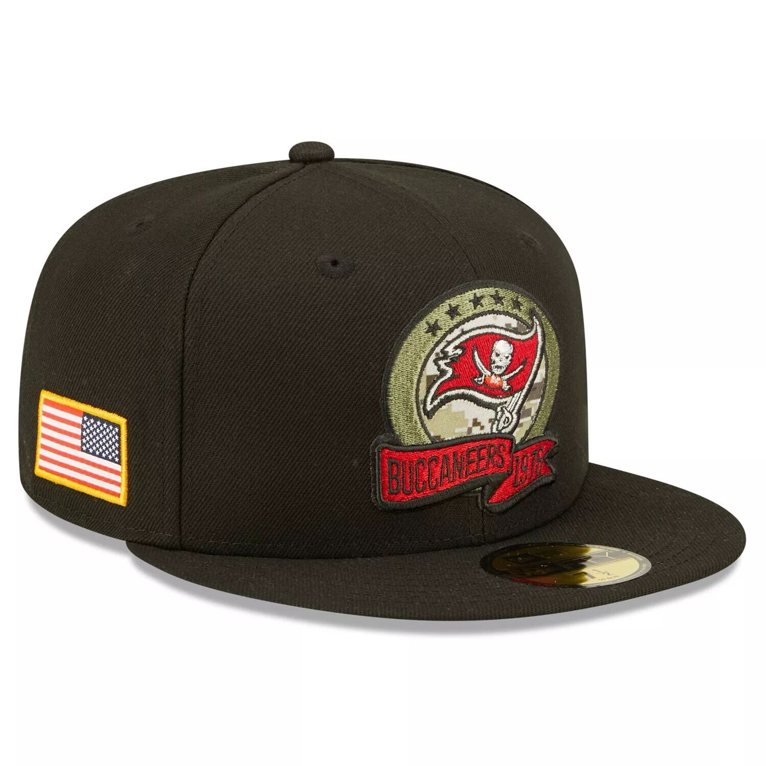 

Мужская кепка New Era Black Tampa Bay Buccaneers 2022 Salute To Service 59FIFTY
