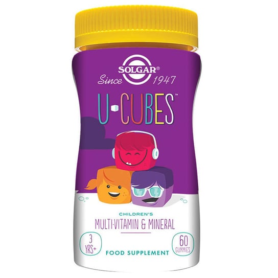 Solgar, U-Cubes Детские мультивитаминные и минеральные жевательные конфеты, 60 жевательных конфет