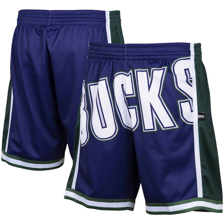 

Шорты Mitchell & Ness Milwaukee Bucks, фиолетовый