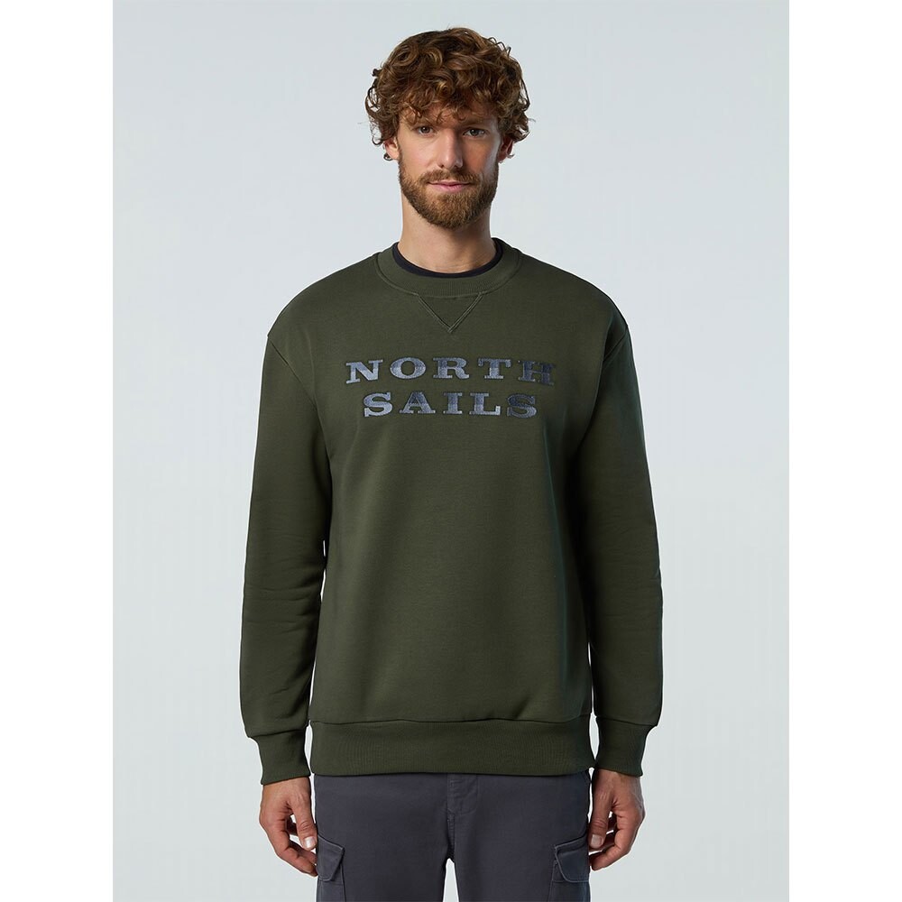 

Толстовка North Sails Logo Embroidery Crew Neck, зеленый