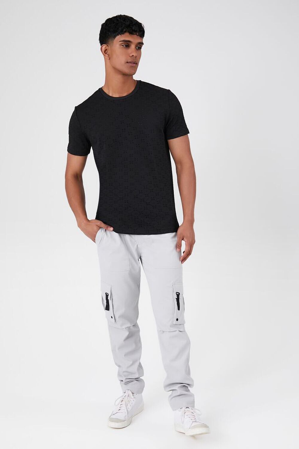 

Универсальные джоггеры-карго на шнурке Forever 21, серый