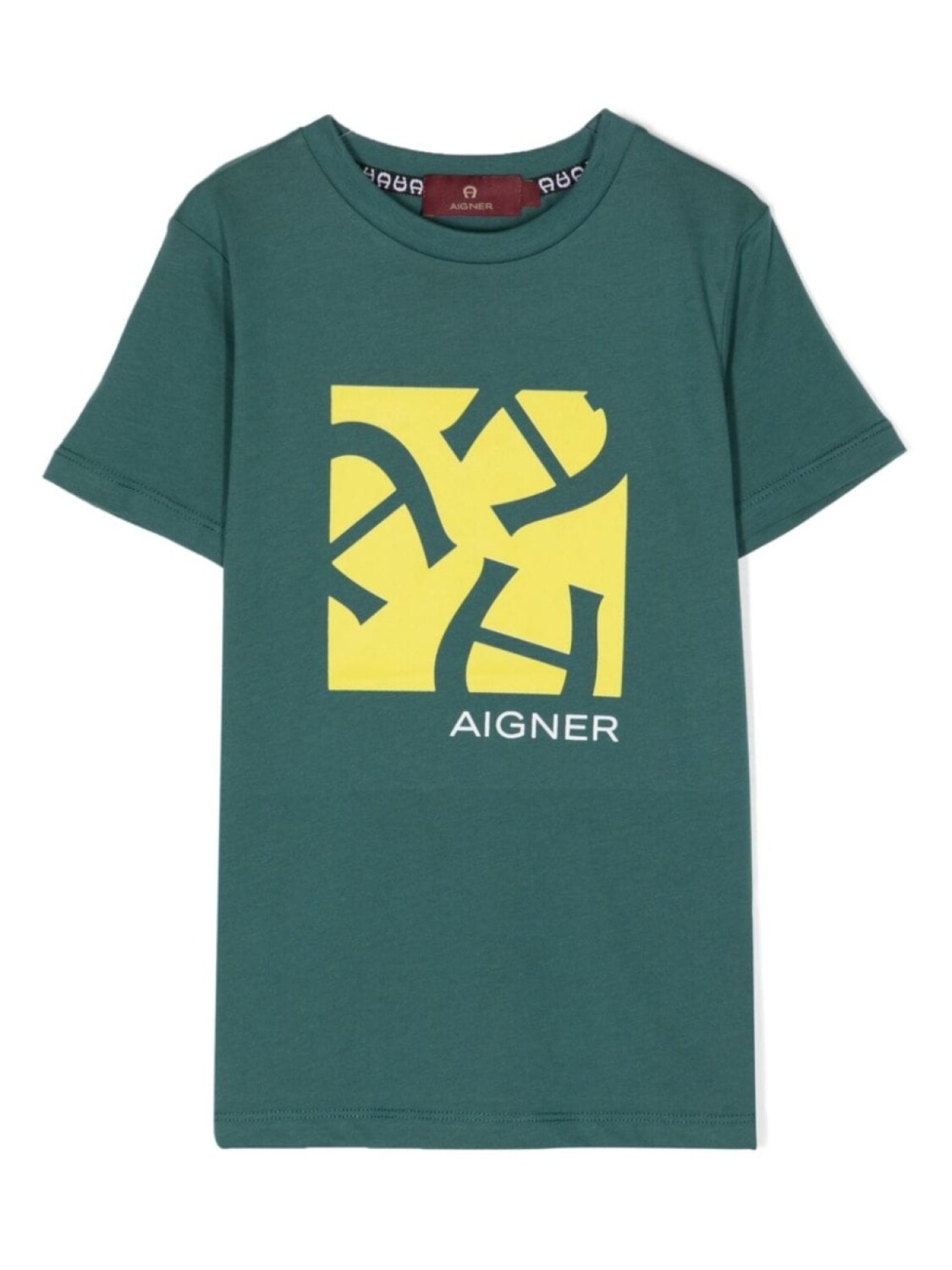 

Aigner Kids футболка с логотипом, зеленый