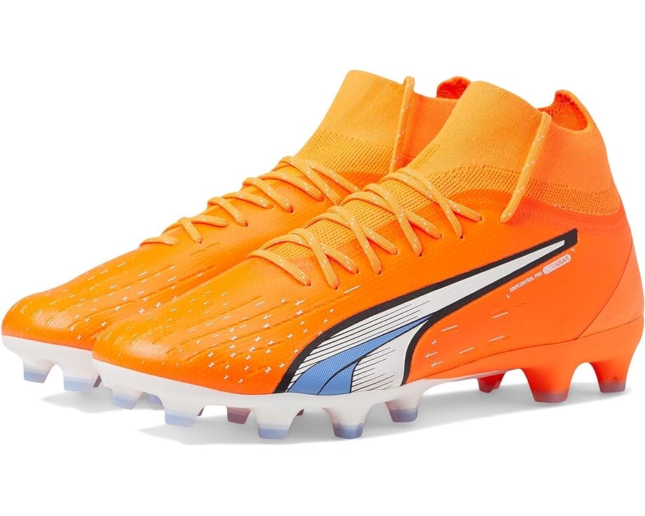 

Кроссовки PUMA Ultra Pro FG/AG, цвет Ultra Orange/Puma White/Blue Glimmer