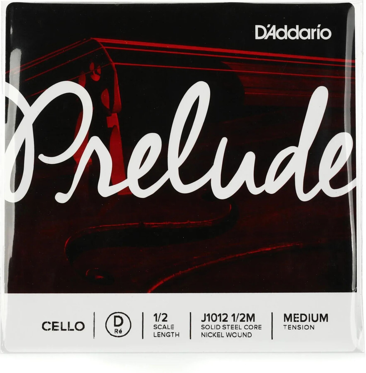 

D'Addario J1012 Prelude Cello D Струна - размер 1/2, среднее натяжение