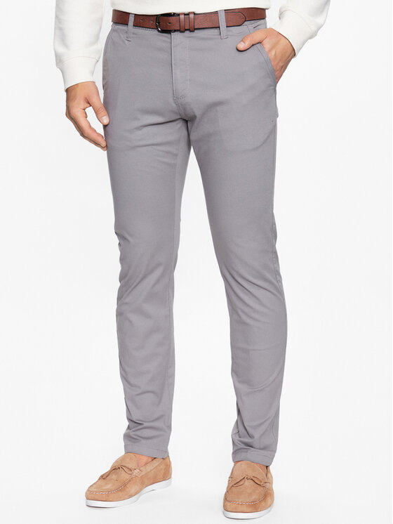 Тканевые брюки стандартного кроя Indicode, серый
