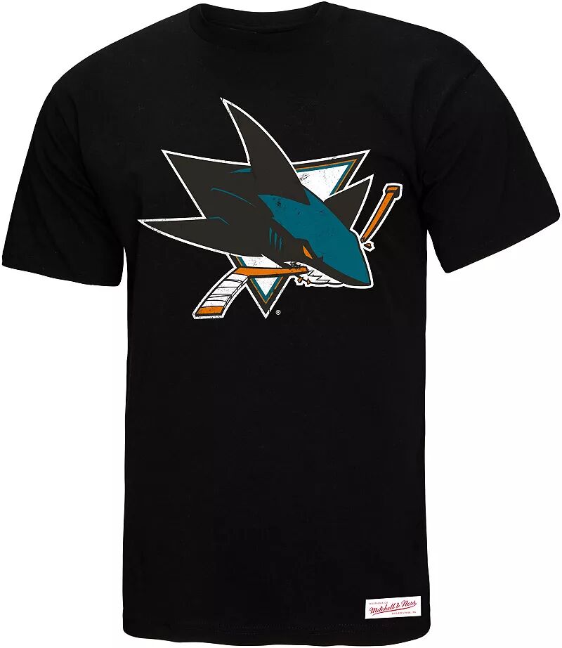 

Черная футболка с логотипом Mitchell & Ness San Jose Sharks