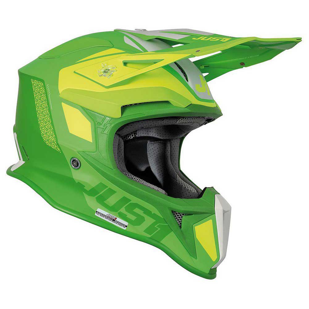 Шлем для мотокросса Just1 J18 MIPS Pulsar, зеленый
