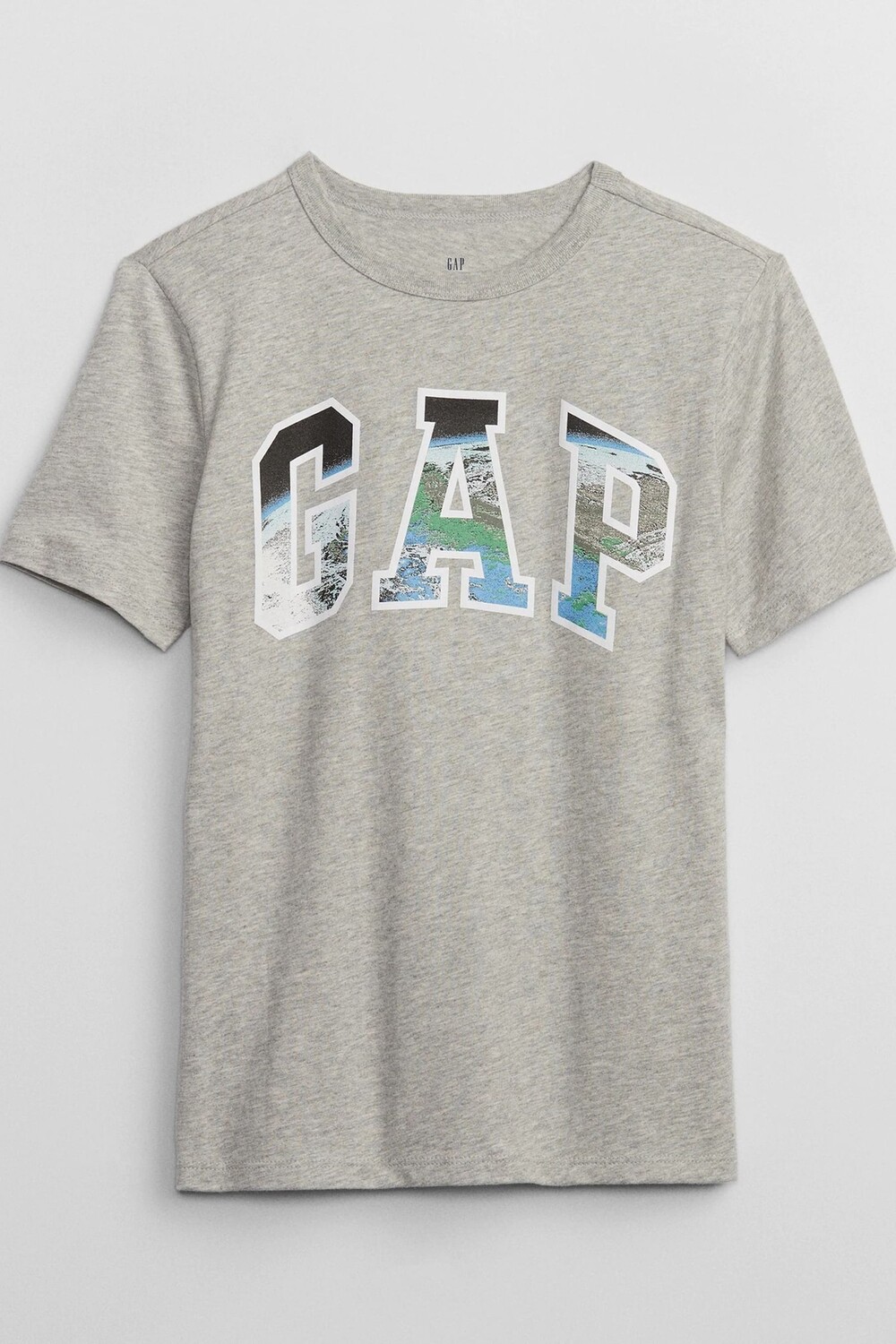 

Футболка с круглым вырезом и графикой Gap, серый