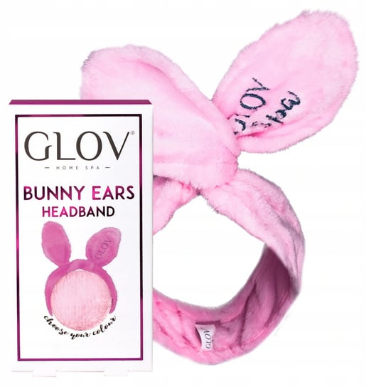 Розовая повязка для волос Glov Bunny Ears цена и фото