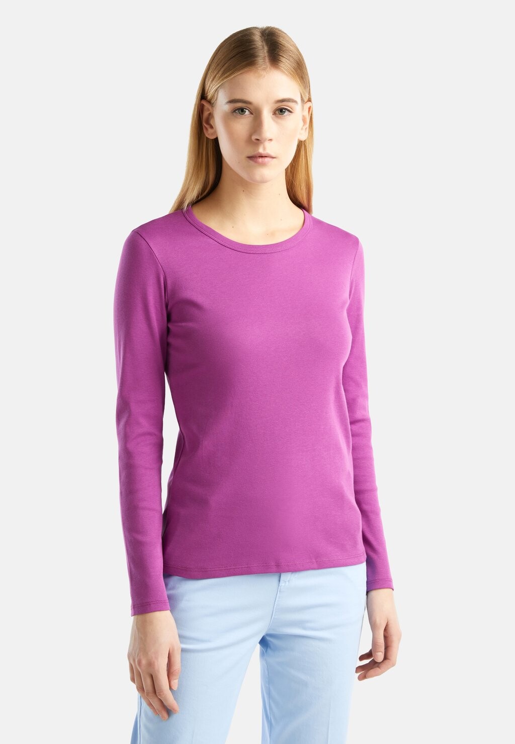 

Рубашка с длинным рукавом LONG SLEEVE United Colors of Benetton, цвет violet