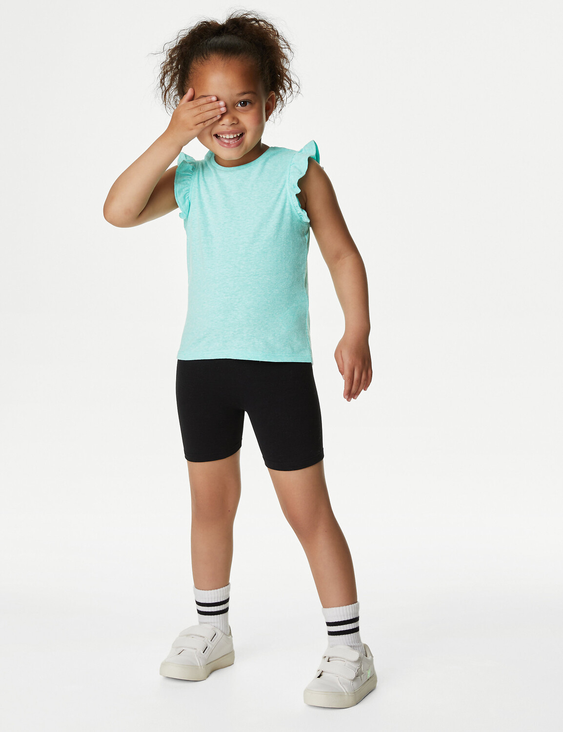 

Одежда из смеси хлопка и верха и низа (2–8 лет) Marks & Spencer, зеленый